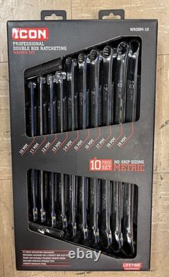 Jeu de clés à cliquet double boîte Icon Professional WRDBM-10 NEUF