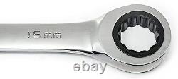 Jeu de clés à cliquet métriques GearWrench 9416 de 16 pièces