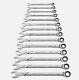 Jeu De Clés à Molette Combinées à Cliquet Métriques De 14 Pièces Gearwrench 86426