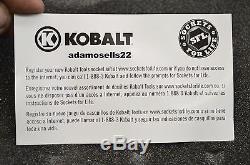 Kobalt 200pc Standard Metric Master Mecanique Socket Ratchet Combo Wrench Set