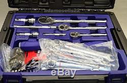 Kobalt 227pc Mecanic Socket Ratchet Combo Wrench Tool Set 1/4 3/8 1/2 Dr MM Sae