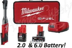 Milwaukee 2560-21 M12 Carburant 3/8 Drive Clé À Cliquet Étendu Avec 2 Piles