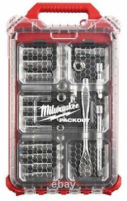 Milwaukee, 3/8. Drive Metric Ratchet And Socket Mechanics Tool Set Ships Now