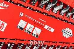 Milwaukee 48-22-9415 Max Combination Wrench Set Sae 15 Pièces