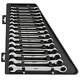 Milwaukee 48-22-9516 15pc Métrique Combinaison Ratcheting Boîte Wrench Set Case 8-22