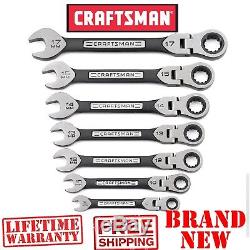 Nouveau Craftsman 7pc Piece Metric Universel Flex Cliquet Clé Set Combinaison