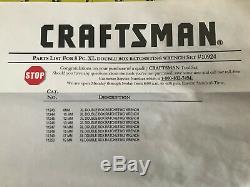 Nouveau Craftsman Métrique XL Ratcheting Wrench Set 8 Piece Double Box 8-19mm