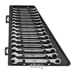 Nouveau Ensemble De Clés Combinées Milwaukee 15pc Ratcheting Métrique 48229516