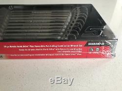 Nouveau Snap On 10pc Métrique Réversible Clé À Cliquet Combinaison Set Soxrrm710