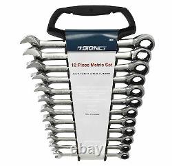 Outils De Signet 12 Pièces Ensemble De Cliquet Combiné Métrique 8 19mm S34267