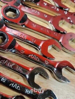 Outils Mac RWS6 Ensemble de clés à cliquet réversibles courtes à 6 points de 8 mm à 19 mm NICE