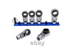 Outils Vim 3/8 Drive 6pc Nano Flex Offset Ratchet NORA150 NOUVEAU