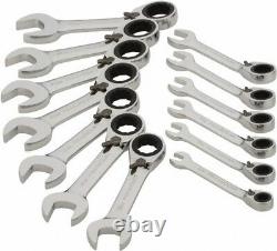 Paramount 13 Pc, 6 19mm, Mettric Stubby Ratcheting Combinaison Réversible Wr
