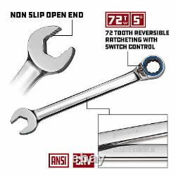 Powerbuilt 11 Pieces Pro Tech Sae Remplacement Réversible Ensemble De Clé Combinée
