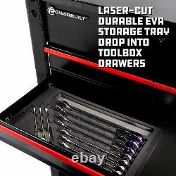 Powerbuilt 11 Pieces Pro Tech Sae Remplacement Réversible Ensemble De Clé Combinée