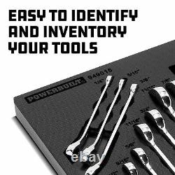Powerbuilt 11 Pieces Pro Tech Sae Remplacement Réversible Ensemble De Clé Combinée