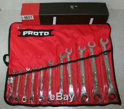 Proto Outils 11 Piece Sae Ratcheting Combination Wrench Set Made In USA