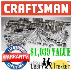 Sears Craftsman 309 Pc Ensemble D'outils Mécaniques # 41309 Douilles Clé À Cliquet