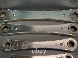 Sears Craftsman 9 4369 Metric Box End Ratchet Wrench Metric Set USA Nos