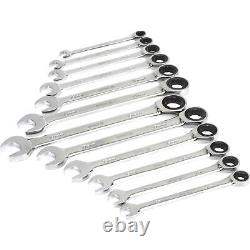 Set de clés à cliquet Klutch, 12 pièces, métrique 8-19 mm
