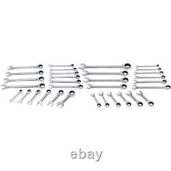 Set de clés mixtes à cliquet Klutch, 32 pièces, SAE et métrique
