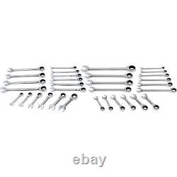 Set de clés mixtes à cliquet Klutch, 32 pièces, SAE et métrique
