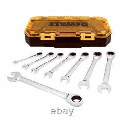 Stanley, Dewalt, 8 Pièces, Sae, Ratcheting, Ensemble De Clés Combinées, Dwmt74733