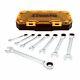 Stanley, Dewalt, 8 Pièces, Sae, Ratcheting, Ensemble De Clés Combinées, Dwmt74733