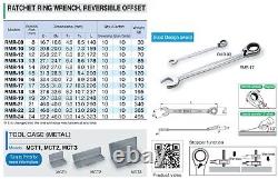 Tone 8-21mm Box End Réversible Ratch Ring Wrench Set Rmr110 11pc Japon