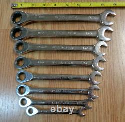 USA Made Craftsman 8pc Réversible Cliquet Ensemble De Clé Metric Boîte MM