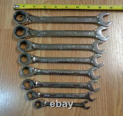 USA Made Craftsman 8pc Réversible Cliquet Ensemble De Clé Metric Boîte MM