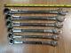 Usa Made Craftsman Ratcheting Wrench Set Extreme Grip Sae Inch Box End Nouveau! 6pc