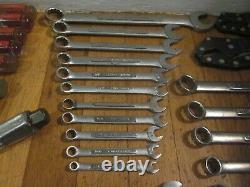 Vtg Craftsman USA Ensemble De Clés Combinées Ratchet Sae Pinces Professionnelles Métriques+