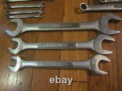 Vtg Craftsman USA Ensemble De Clés Combinées Ratchet Sae Pinces Professionnelles Métriques+