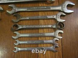 Vtg Craftsman USA Ensemble De Clés Combinées Ratchet Sae Pinces Professionnelles Métriques+