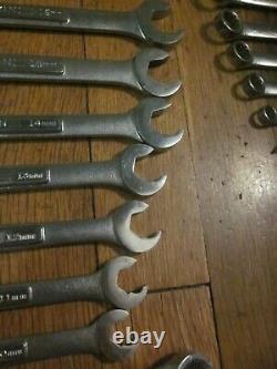 Vtg Craftsman USA Ensemble De Clés Combinées Ratchet Sae Pinces Professionnelles Métriques+