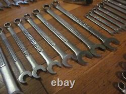 Vtg Craftsman USA Ensemble De Clés Combinées Ratchet Sae Pinces Professionnelles Métriques+