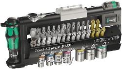 Wera 05056490001 Ensemble À Cliquet Tool-check Plus Avec Douilles, Métrique