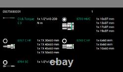 Wera C3 Clic-torque Ensemble De Clé 40 200 Nm 1/2 Drive 13 Pièces 05075680001