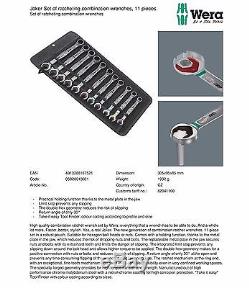 Wera Joker Combinaison Ratcheting Wrench Set Metric 11 Pièces 05020013001