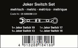 Wera Joker Switch Ratcheting Combinaison Wrench Set 4 Piece Metric 05020090001