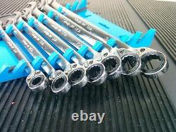 #aj582 Nouveau! Snap-on Soxrr707 Flank Plus Sae Reversible Ratcheting Wrench Set