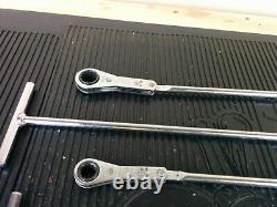 #ak326 Snap-on 7 Pc T-handle Ratcheting Box Wrench Set Rtb607